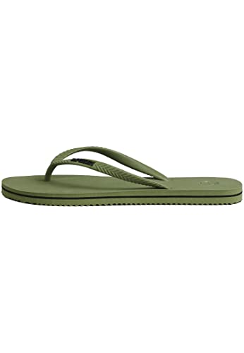 Superdry Damen Vintage Classic FLIP Flop Flipflop, Olive Khaki, Large EU von Superdry