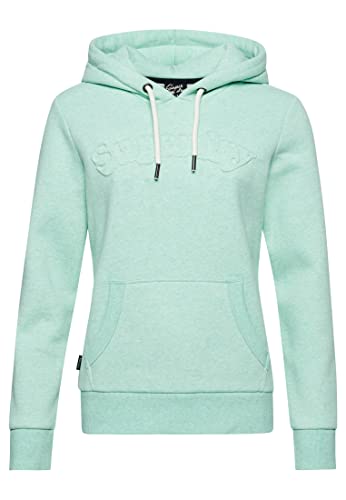 Superdry Damen Vintage Cooper Hoodie mit Prägung Mintgrün Meliert 34 von Superdry