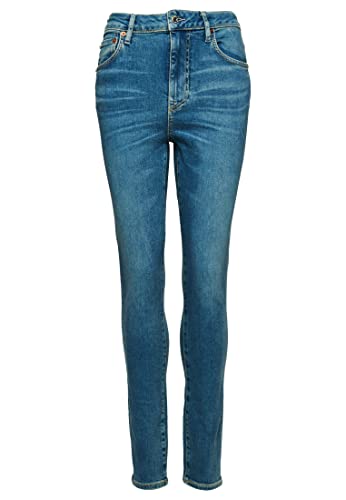 Superdry Damen Vintage High Rise Skinny Hose, blau, 32W x 30L von Superdry