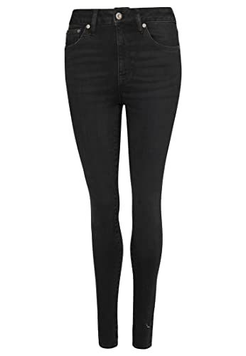 Superdry Damen Vintage High Rise Skinny Jeans Hose, schwarz (Black Rinse), 27W x 30L von Superdry