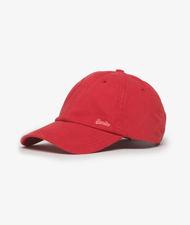 Superdry Damen Vintage Kappe mit Stickerei Rot - Größe: One Größe von Superdry