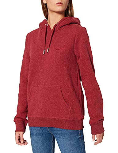 Superdry Damen VINTAGE LOGO EMB HOOD Hooded Sweatshirt, Rhubarb Marl, XS von Superdry