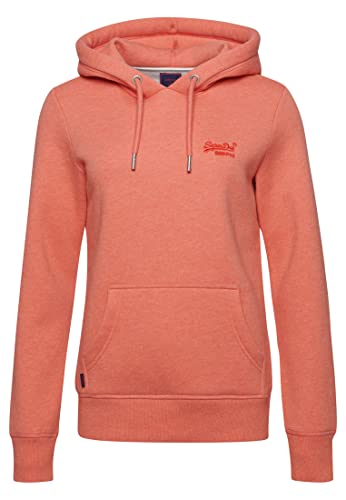 Superdry Damen Vintage Logo Hoodie mit Stickerei La Korallenrot Meliert 38 von Superdry