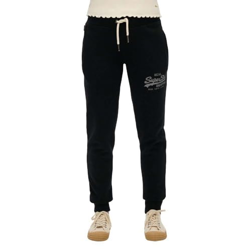 Superdry Damen Vintage Logo Jogginghose Schwarz 36 von Superdry