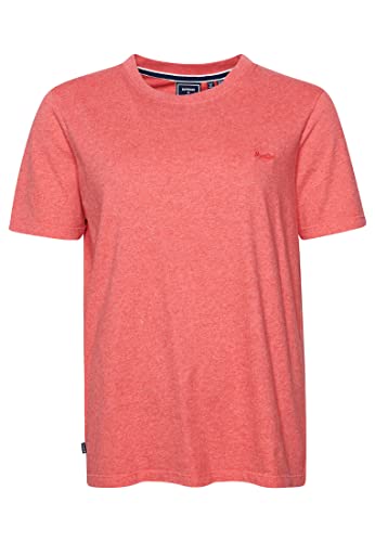 Superdry Damen Vintage Logo T-Shirt aus Bio-Baumwolle mit Stickerei Korallenrot Meliert 40 Superdry Damen Vintage Logo T-Shirt aus Bio-Baumwolle mit Stickerei Korallenrot Meliert 40 von Superdry