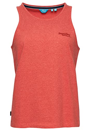 Superdry Damen Vintage Logo Tanktop Korallenrot Meliert 36 von Superdry