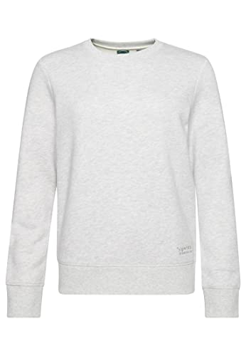 Superdry Damen Vintage Sweatshirt mit Rundhalsausschnitt und Stickerei Gletschergrau Meliert 38 von Superdry