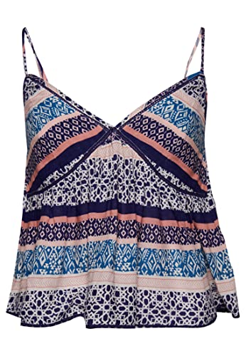 Superdry Damen Vintage Tiered CAMI TOP Businesshemd, Linear Geo Border Print, 36 von Superdry