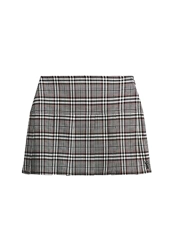 Superdry Damen Vintage Tweed-Minirock mit Falten Mehrfarbig Tweed 36 von Superdry