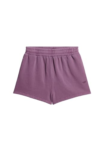 Superdry Damen Vintage WASH Sweat Short Kapuzenpullover, Lila (Grape Jam Purple), 36 von Superdry