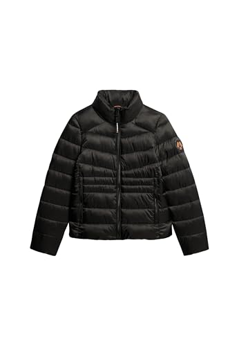 Superdry Damen Wattierte Fuji Steppjacke Schwarz 36 von Superdry