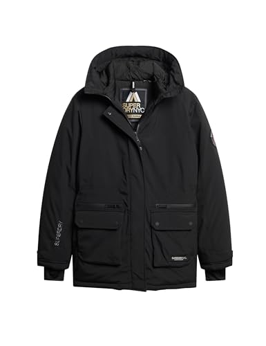 Superdry Damen Wattierter City Parka Schwarz 34 von Superdry