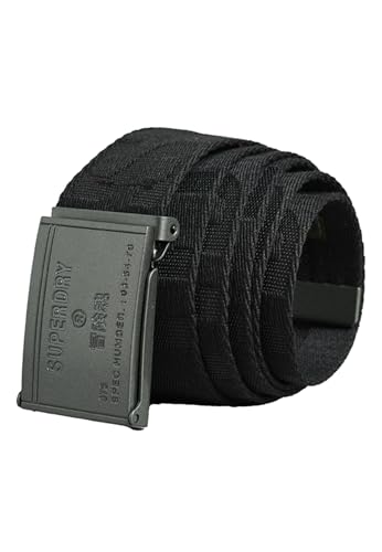 Superdry Damen Webbing Belt, schwarz, One Size von Superdry