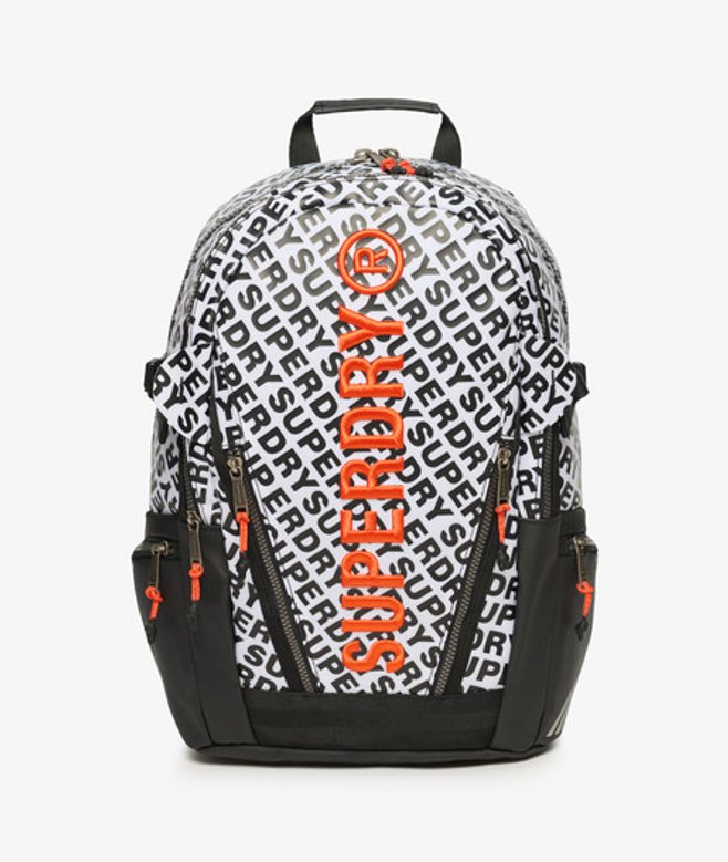 Superdry Damen Weiß und Schwarz Tarp Aop Rucksack Bedruckt, Größe: Einheitsgröße Superdry Damen Weiß und Schwarz Tarp Aop Rucksack Bedruckt, Größe: Einheitsgröße von Superdry
