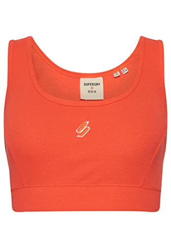 Superdry Damen Weste T-Shirt, Hyper Fire Coral, 36 von Superdry
