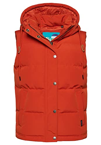 Superdry Damen Vintage Everest Kapuzenweste Pürierter Kürbis Orange 38 von Superdry