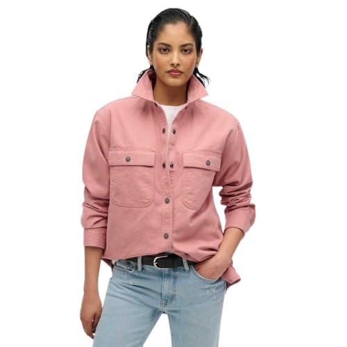 Superdry Damen Workwear-Hemdjacke Eschenrosé 42 Superdry Damen Workwear-Hemdjacke Eschenrosé 42 von Superdry