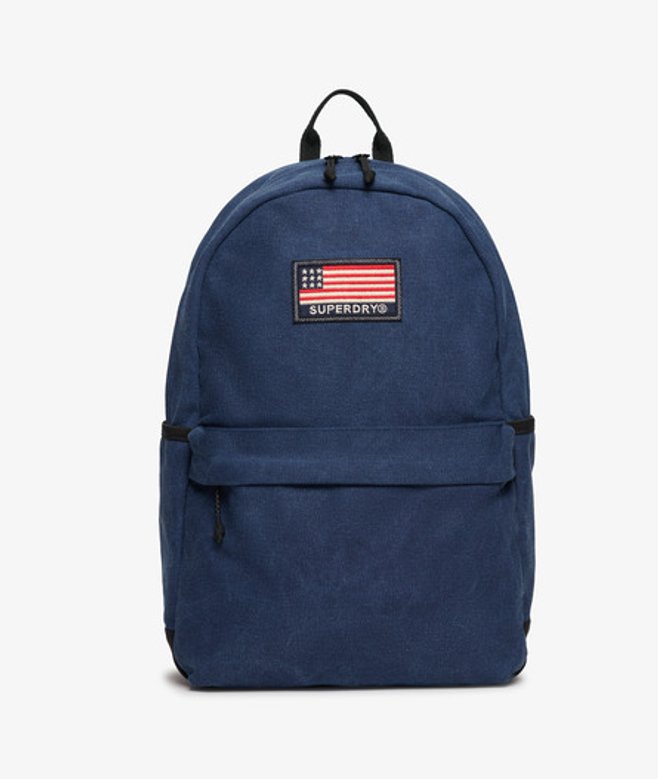 Superdry Damen Workwear Montana Rucksack aus Canvas Navy - Größe: 1Größe von Superdry