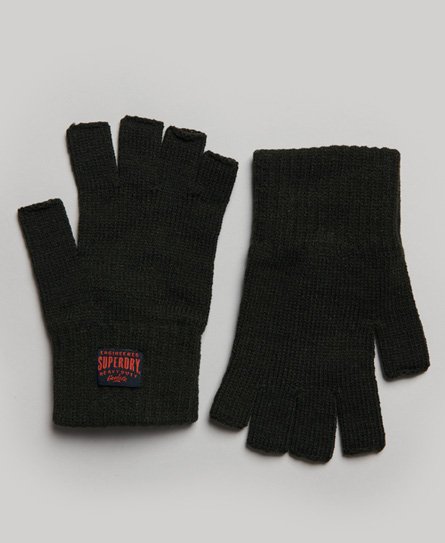 Superdry Women's Workwear Strickhandschuhe Grün - Größe: S/M von Superdry