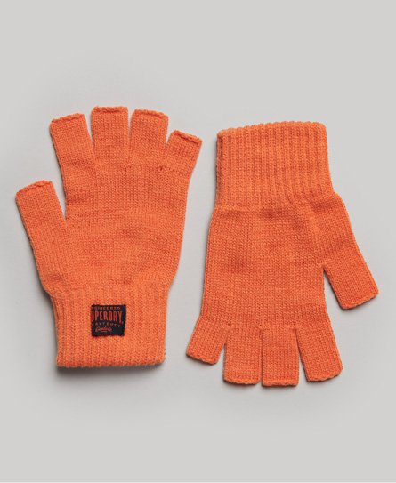 Superdry Women's Workwear Strickhandschuhe Orange - Größe: S/M von Superdry