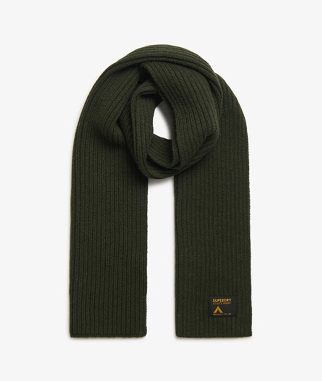 Superdry Women's Workwear Strickschal Grün - Größe: 1Größe von Superdry