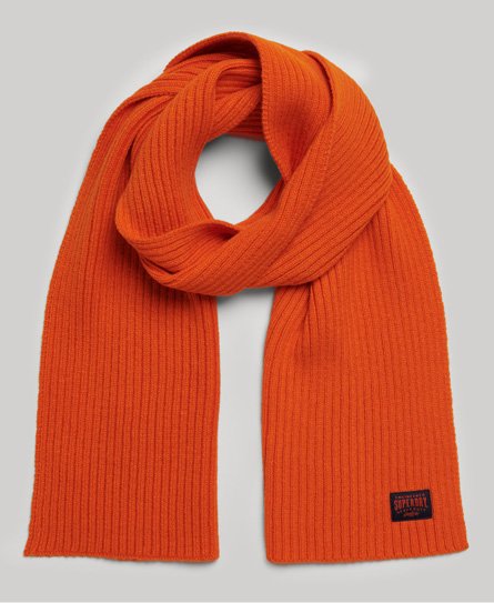 Superdry Women's Workwear Strickschal Orange - Größe: 1Größe von Superdry