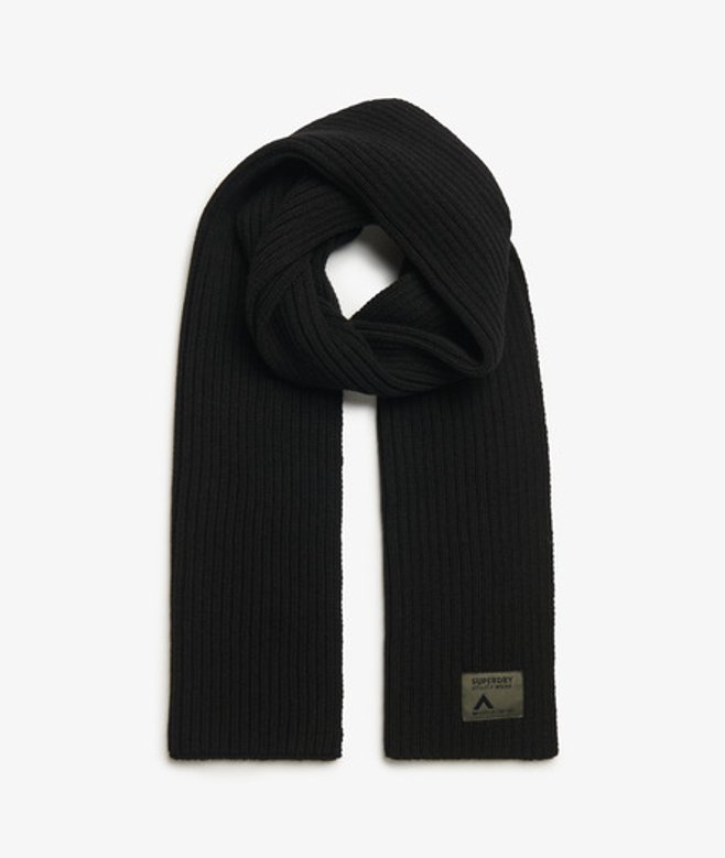 Superdry Damen Workwear Strickschal Schwarz - Größe: 1Größe von Superdry