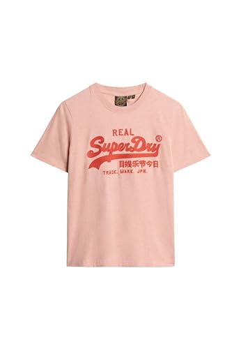 Superdry Embroidered Vl Relaxed T Shirt C3-Basic Printed T.Shirt (W), Damen-Oberbekleidung, 36 von Superdry