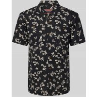 Superdry Regular Fit Freizeithemd aus Baumwoll-Leinen-Mix in Black, Größe XXL von Superdry