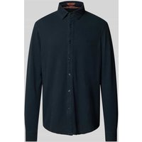 Superdry Freizeithemd mit Label-Stitching in Dunkelblau, Größe L Superdry Freizeithemd mit Label-Stitching in Dunkelblau, Größe L von Superdry