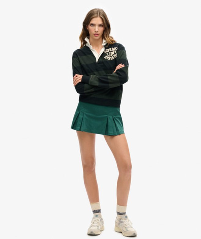 Superdry Grün Damen Tennisrock, Größe: 44 - Größe: 44 von Superdry