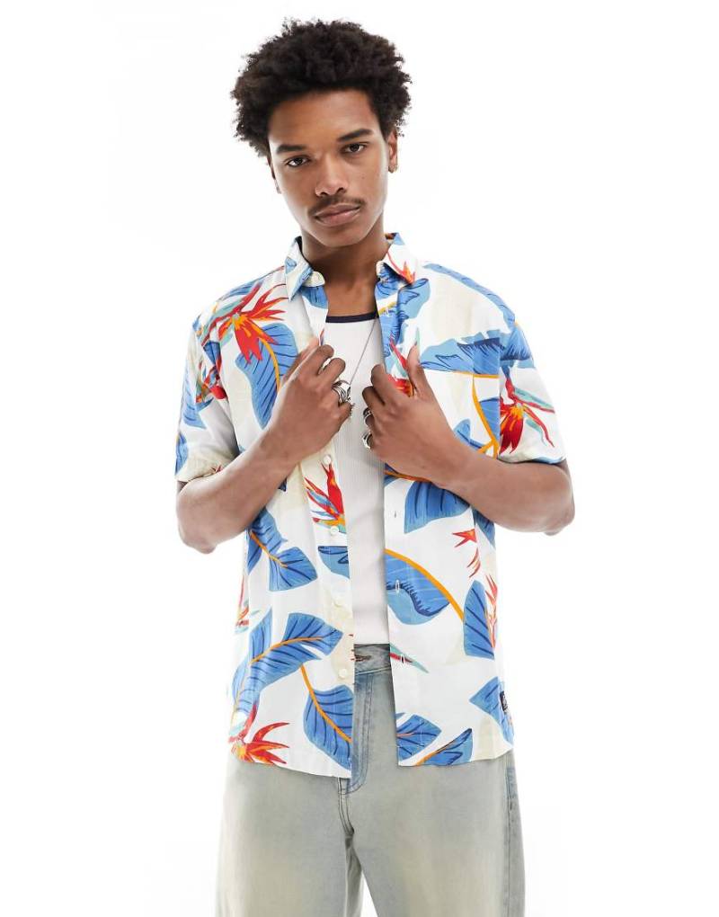 Superdry - Hawaiihemd in optischem Paradies-Weiß von Superdry