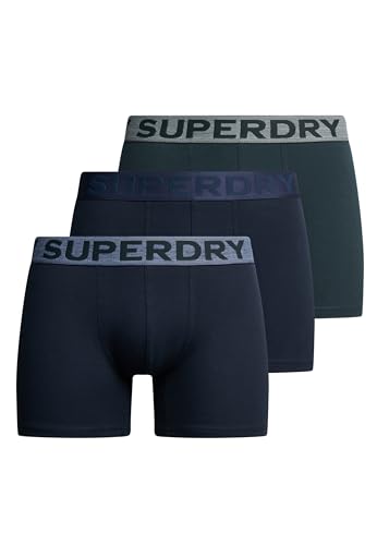 Superdry Herren, Dreifachpack Boxershorts, Eklipse Navy, XXL von Superdry