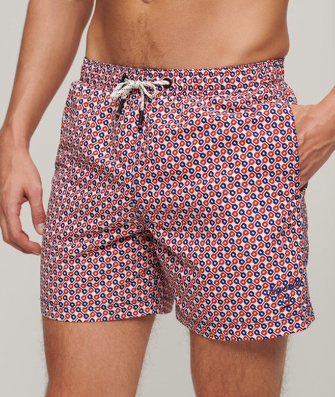 Superdry Herren 15-Zoll Badeshorts aus Recyceltem Material mit Print Bunt - Größe: M Superdry Herren 15-Zoll Badeshorts aus Recyceltem Material mit Print Bunt - Größe: M von Superdry