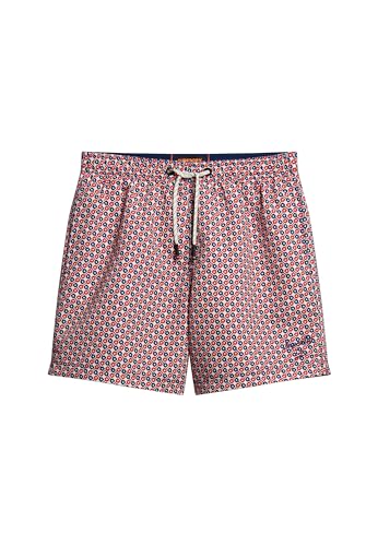 Superdry Herren 15-Zoll Badeshorts aus recyceltem Material mit Print Dreifarbig Geometrischer Print L von Superdry