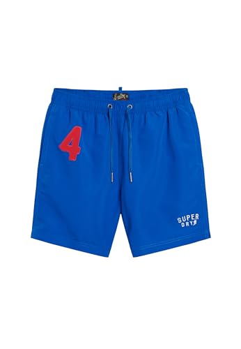 Superdry Herren 17-Zoll Polo-Badeshorts aus recyceltem Material Volt-Blau M von Superdry