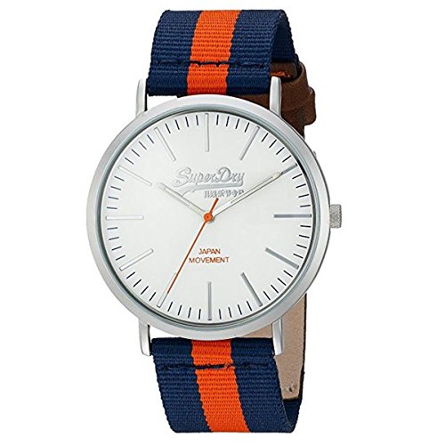 Superdry Herren Analog Quarz Uhr mit Nylon Armband SYG183UO von Superdry