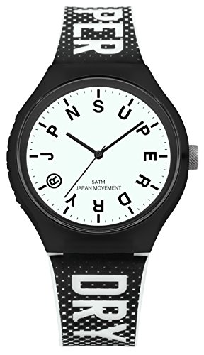 Superdry Herren Analog Quarz Uhr mit Silikon Armband SYG224B von Superdry