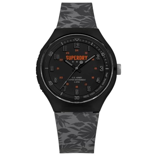 Superdry Herren Analog Quarz Uhr mit Silikon Armband SYG225E Superdry Herren Analog Quarz Uhr mit Silikon Armband SYG225E von Superdry