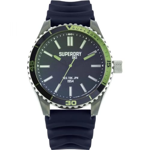 Superdry Herren Analog Quarz Uhr mit Silikon Armband SYG241U Superdry Herren Analog Quarz Uhr mit Silikon Armband SYG241U von Superdry