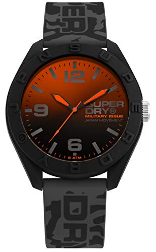 Superdry Herren Analog Quarz Uhr mit Silikon Armband SYG242E Superdry Herren Analog Quarz Uhr mit Silikon Armband SYG242E von Superdry
