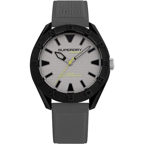 Superdry Herren Analog Quarz Uhr mit Silikon Armband SYG243EE Superdry Herren Analog Quarz Uhr mit Silikon Armband SYG243EE von Superdry
