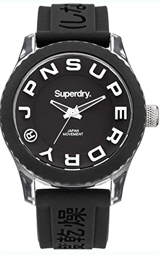 Superdry Herren Analog Quarz Uhr mit Silikon Armband SYL-SYL146BW Superdry Herren Analog Quarz Uhr mit Silikon Armband SYL-SYL146BW von Superdry