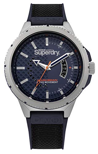 Superdry Herren Analog Quarz Uhr mit Stoff Armband SYG245UB von Superdry