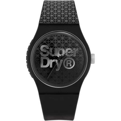 Superdry Damen Analoger Quarz Uhr mit Silicone Armband SYG268B von Superdry