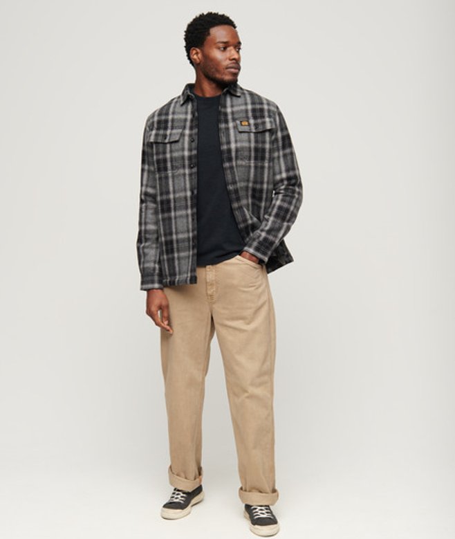 Superdry Herren Arbeitshose mit Fünf Taschen Hellbraun - Größe: 30/32 von Superdry