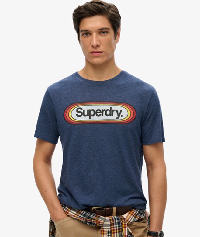Superdry Herren Archive T-shirt mit Grafik Marineblau - Größe: L Superdry Herren Archive T-shirt mit Grafik Marineblau - Größe: L von Superdry