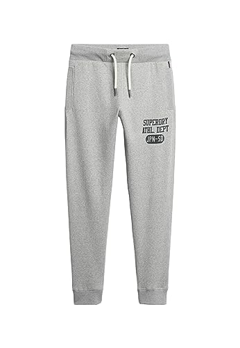Superdry Herren Athletic College Jogginghose mit Logo Vintage Grau Fleckig Meliert M von Superdry