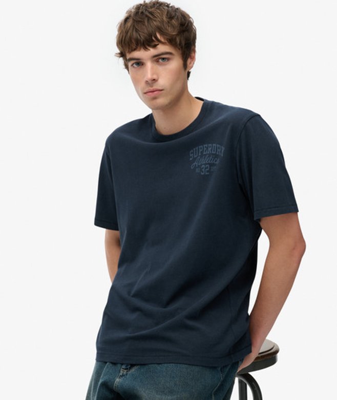 Superdry Herren Vintage Athletic Essential Grafik-t-shirt Navy - Größe: M von Superdry
