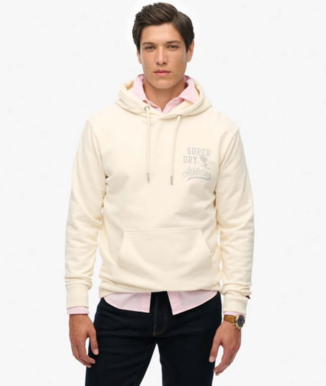 Superdry Herren Athletic Essentials Kapuzenpullover White - Größe: S Superdry Herren Athletic Essentials Kapuzenpullover White - Größe: S von Superdry